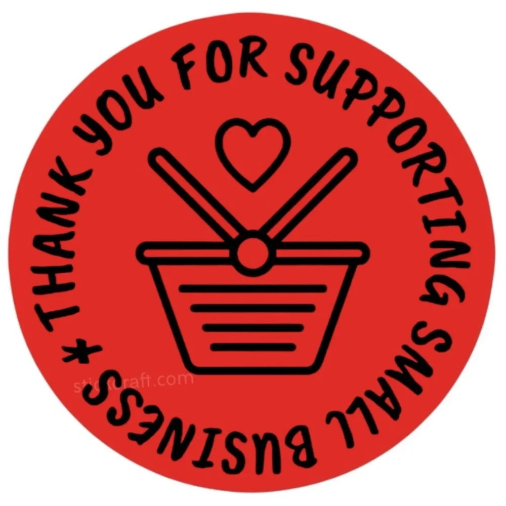 Pack of 100 Stickers | thank you Stickers 2 in round| Packaging Supplies NWT